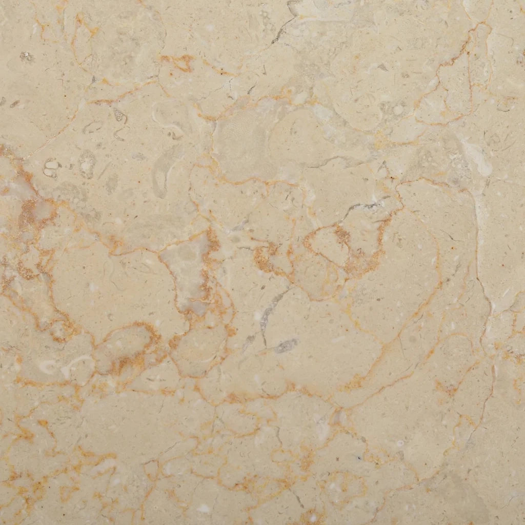 Dessus de table Crème Ø50x2,5 cm Marbre