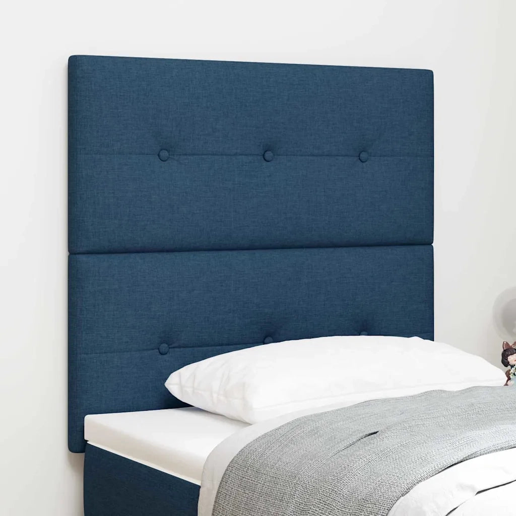 Testiera regolabile in altezza con testiera Blu 90 cm Tessuto 3337801
