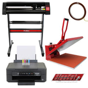 Bundle creativo PixMax: pressa 50x50cm, plotter vinile 720mm, stampante Epson
