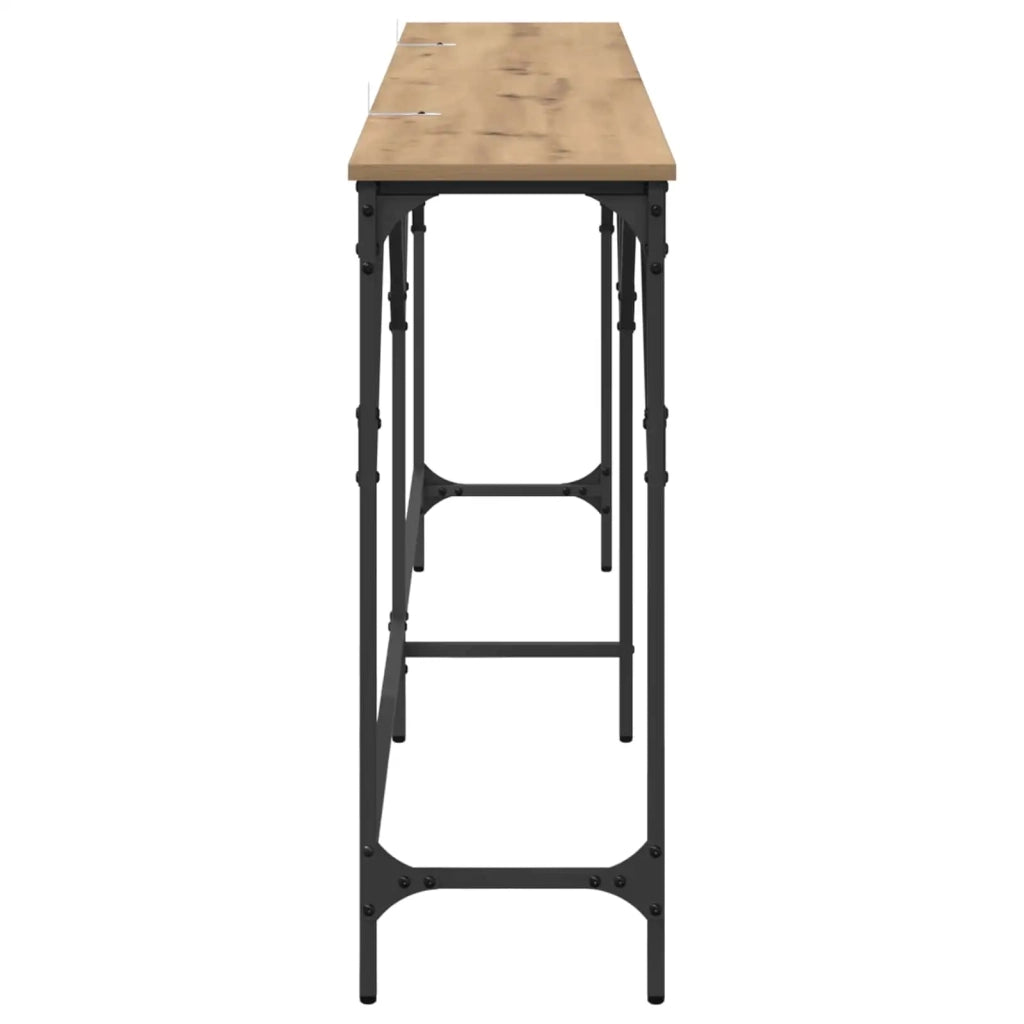 Table console Chêne artisanal 180 x 30 x 75 cm