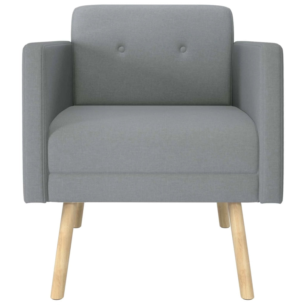 Sedia d'accento Grigio Chiaro Tessuto 42044782