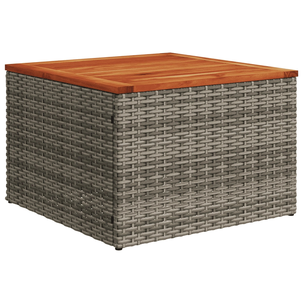 Set Divani da Giardino 11 pz con Cuscini in Polyrattan Grigio 3257957