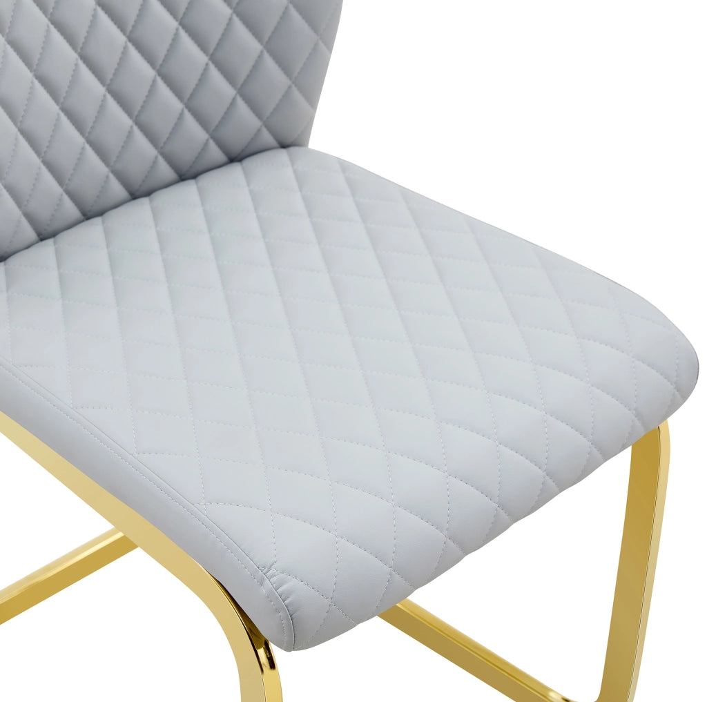 Set tavolo rotondo Ø60 cm e 2 sedie grigio chiaro