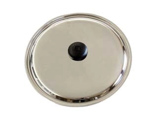 COPERCHIO ACCIAIO INOX- - ø cm 32 - 2 pezzi