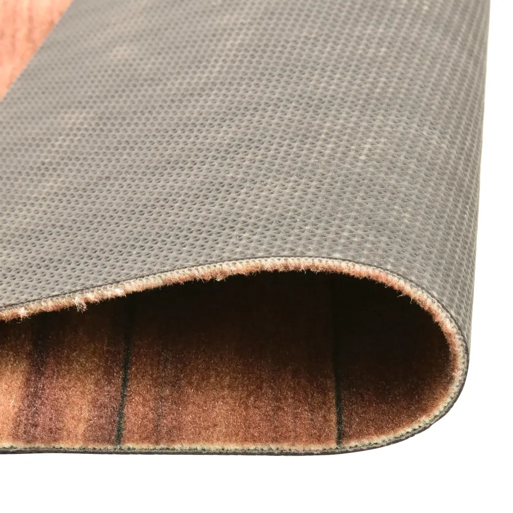 Tappeto da terra rettangolare di design con stampa cucchiaio 60 x 180 cm antiscivolo in poliammide grigio 02_0046722