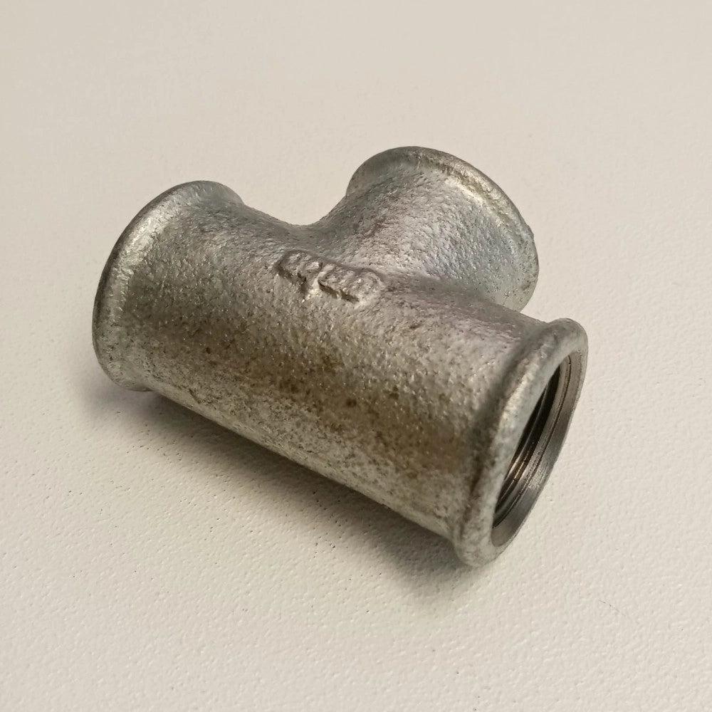 Raccordo fff 1'' tee t ghisa zincata malleabile raccordo di connessione a 3 vie