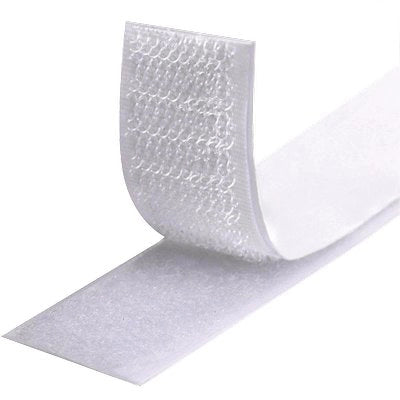 VELCRO ADESIVO TENDA MASCHIO FEMMINA  BIANCO H.CM 2 MT 25
