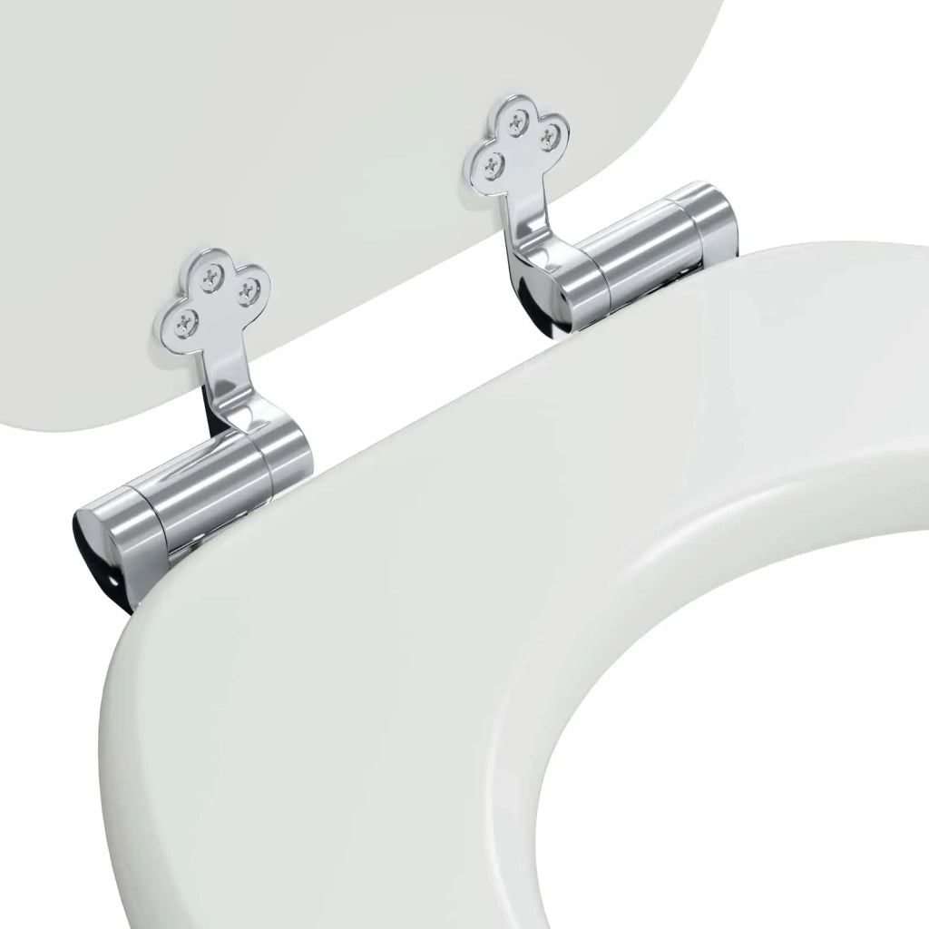 Sedile per toilette con chiusura morbida 2 pz Bianco CFW9540858