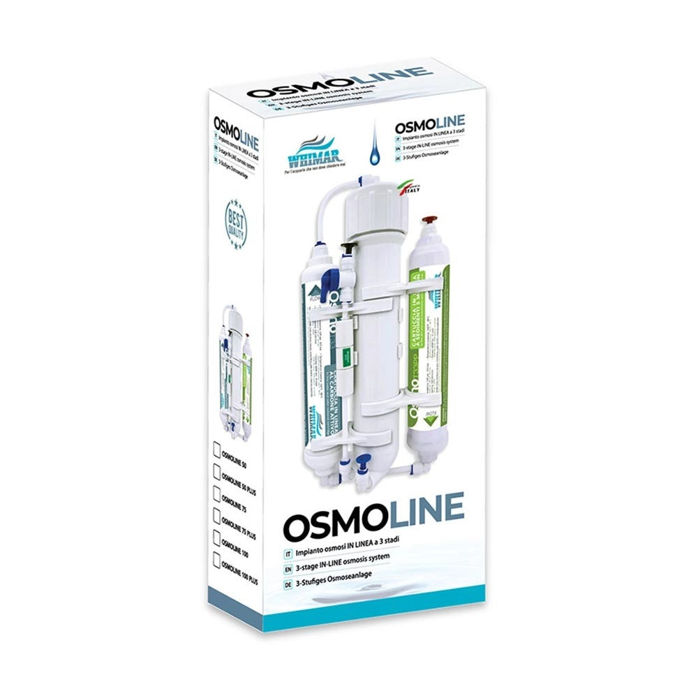 Whimar OsmoLine Plus 75GPD 285 L/g - Impianto in linea con membrana Pentair e lavaggio membrana