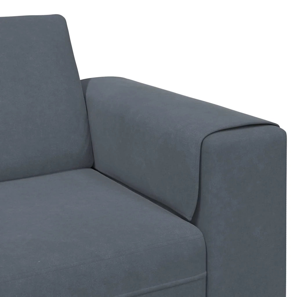 Divano per Soggiorno Grigio scuro 250 x 77 x 76 cm 3335092