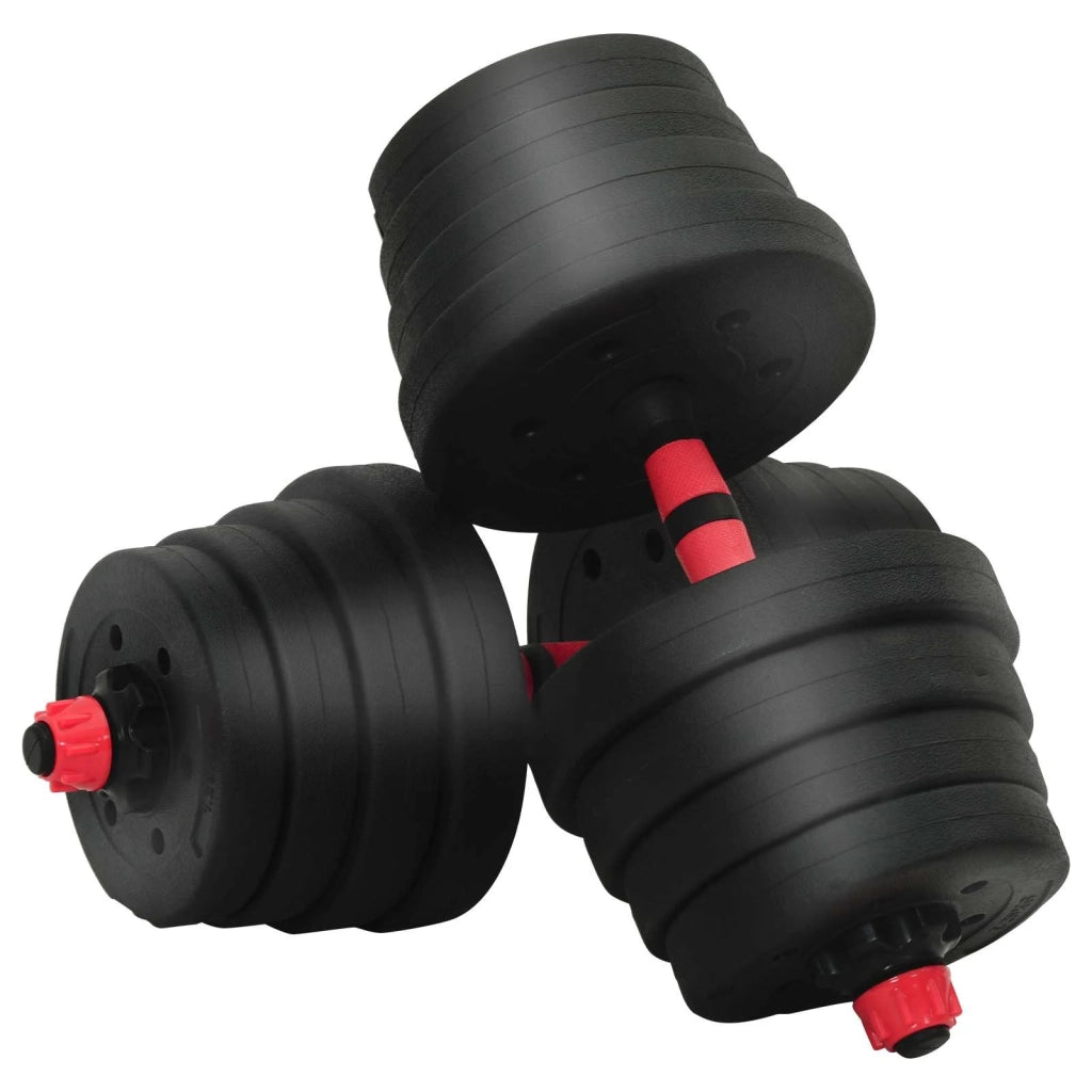 Set di Manubri 4-in-1 40kg Nero e Rosso 3442917
