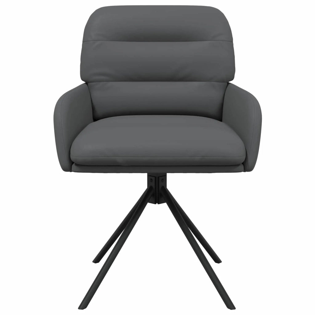 Sedie da pranzo girevoli 6 pz Similpelle Grigio 3428266