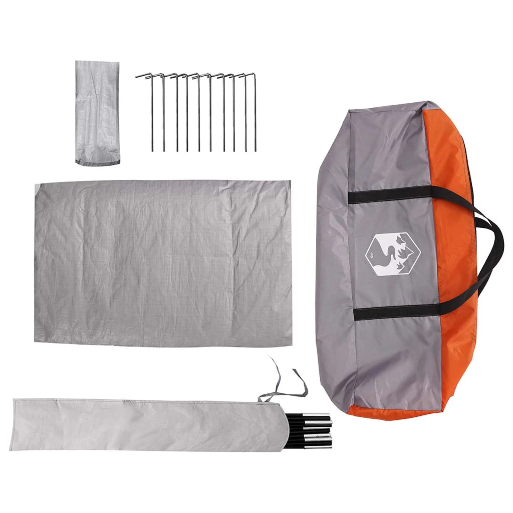 Tenda Party 4 persona Grigio e arancione 42017447