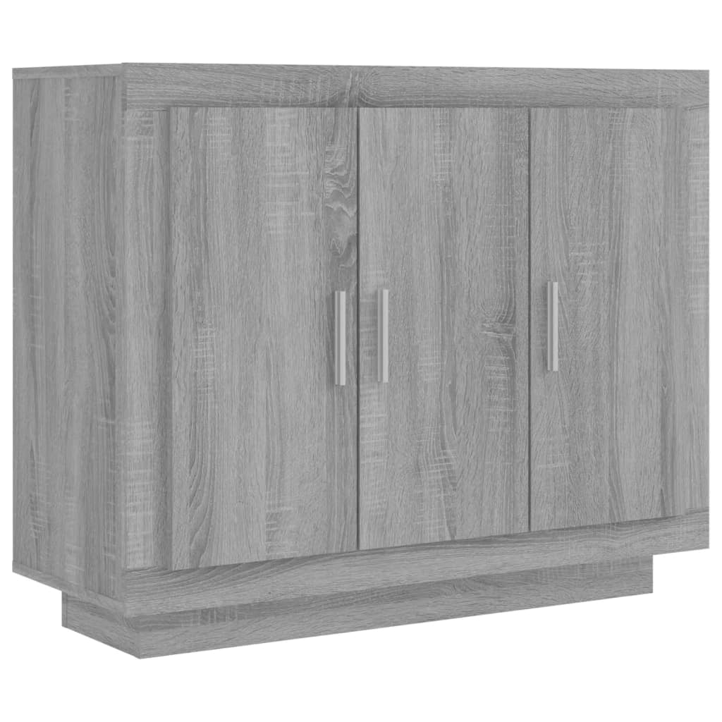 Buffet credenza cassettiera armadio mobile contenitore organizer cucina soggiorno salotto Sonoma 92 x 35 x 75 cm legno ingegnerizzato grigio 02_0036558