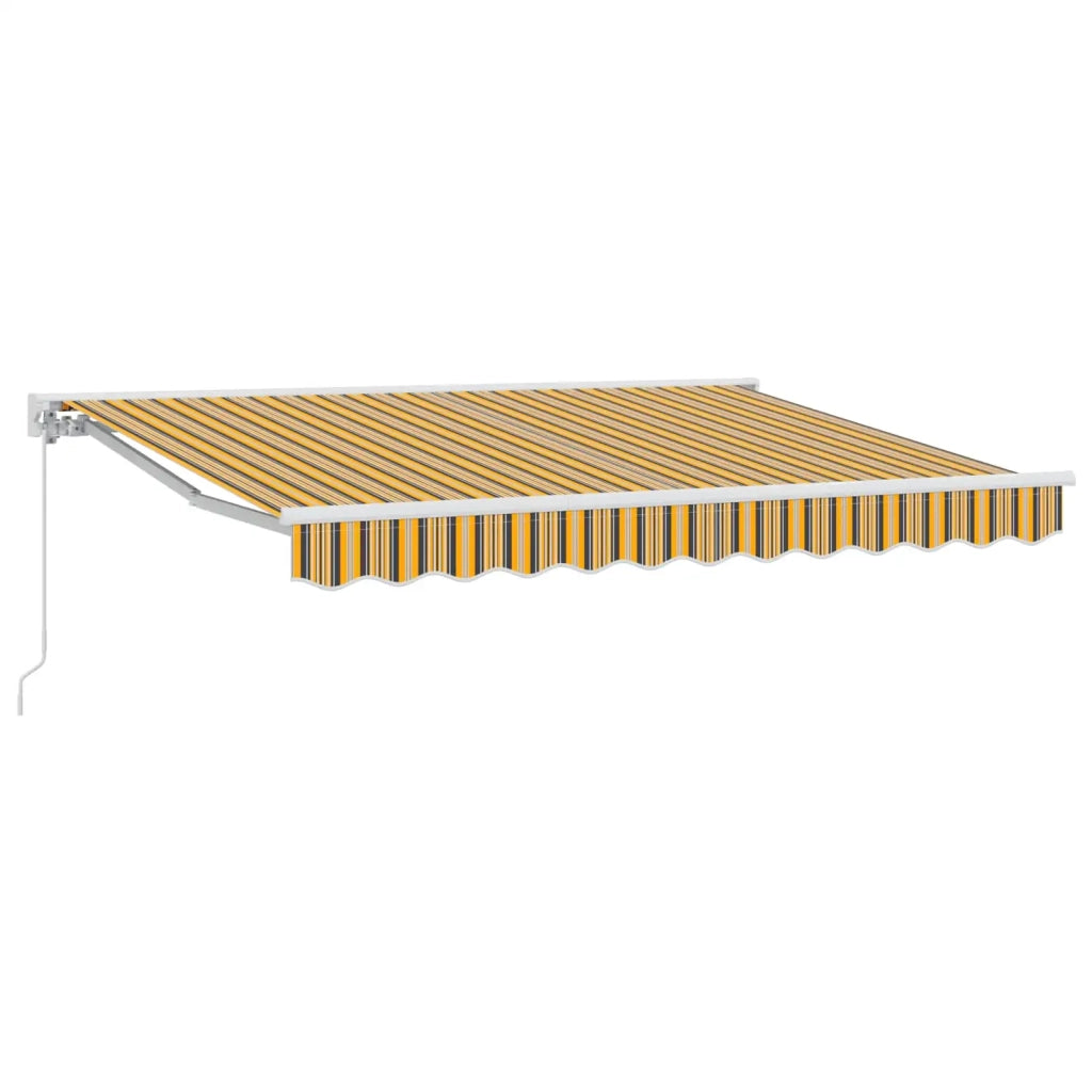 Tenda retrattile manuale Giallo, Grigio e Bianco 3 x 2,5 m 3420222