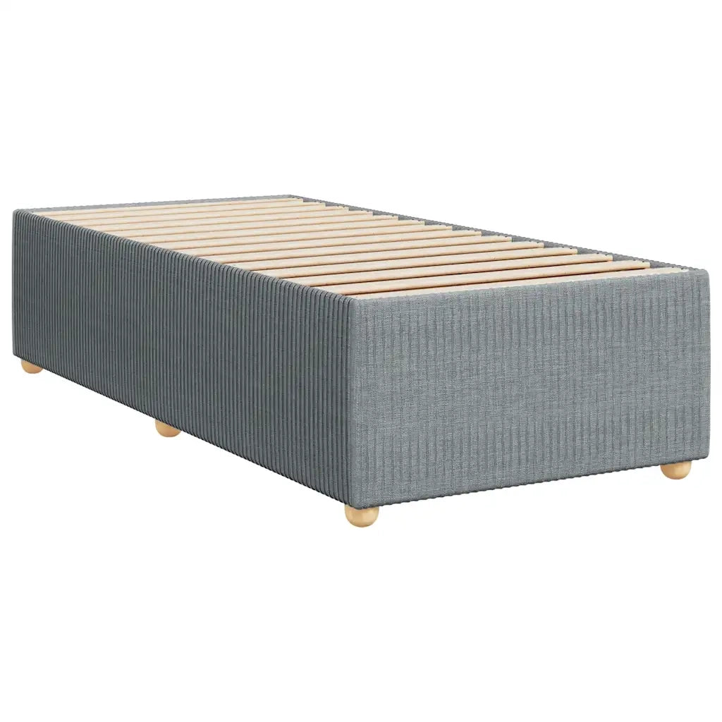 Giroletto a Molle con Materasso Grigio Chiaro 90x200 cm Tessuto 3294232