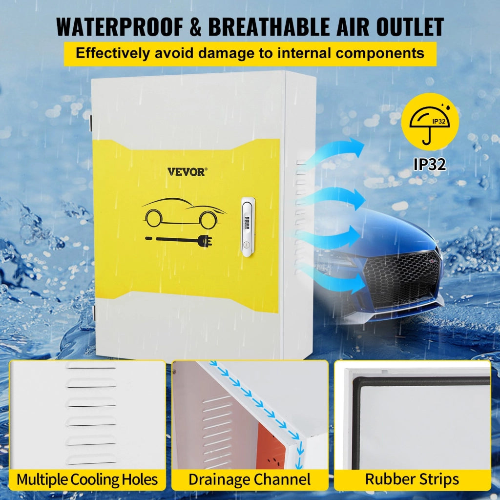 Quadro Elettrico da Parete ST5 725-XSS in Acciaio 70x50x25cm Bianco RAL 7032 IP32 Robusto per Fai da Te e Officina