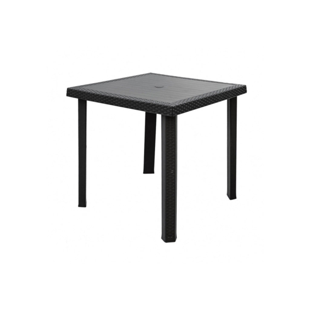 TAVOLO IN PLASTICA QUADRATO VERDE 80X80XH72