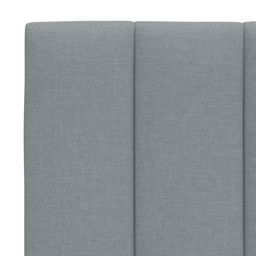 Coussin de tête de lit Hanko gris clair 180 cm tissu