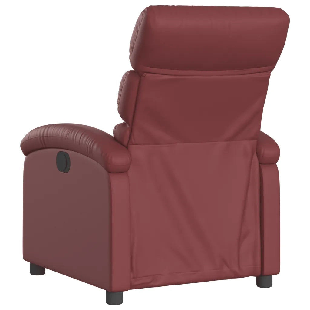 Fauteuil inclinable Rouge bordeaux Similicuir