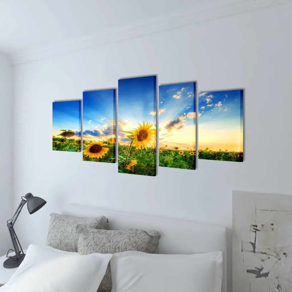 Set Stampa su Tela da Muro Girasole 200 x 100 cm CFW8269428