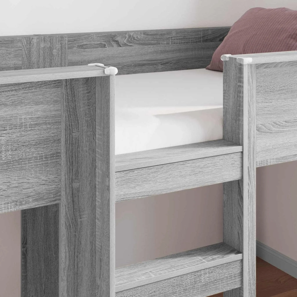Letto a Castello per Bambini Grigio Sonoma 80 x 200 cm 3410488