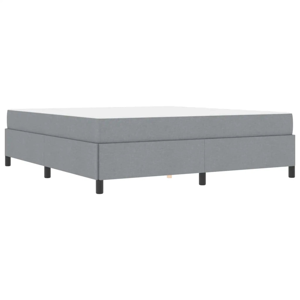 Letto a molle Grigio chiaro 180 x 200 cm Tessuto