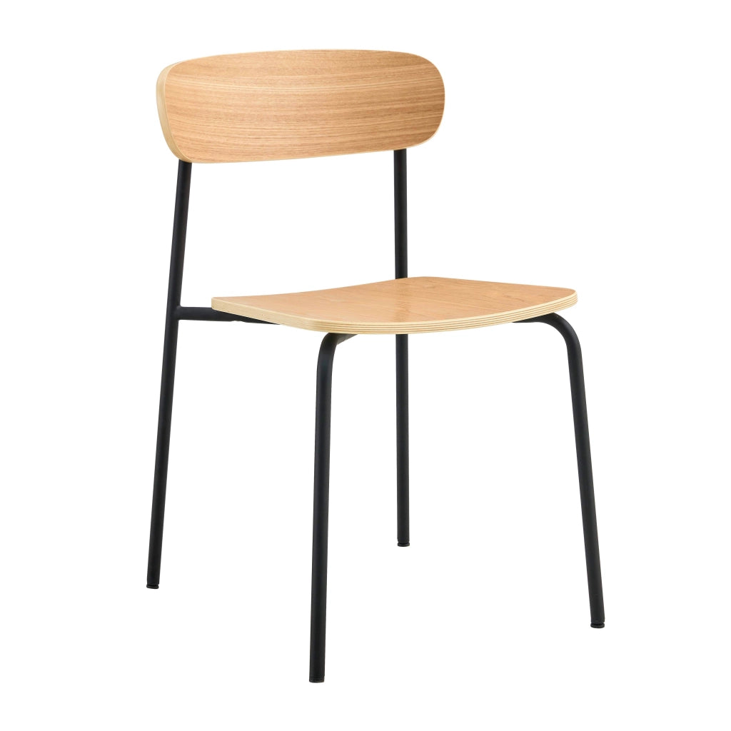 Oviala - Set di 2 sedie in legno nero