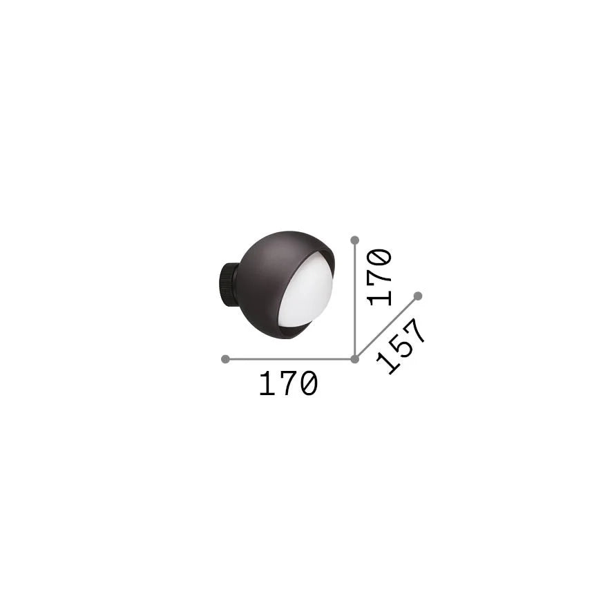 Applique Bloom Ottone E27 Dimmerabile Collezione Ideal Lux