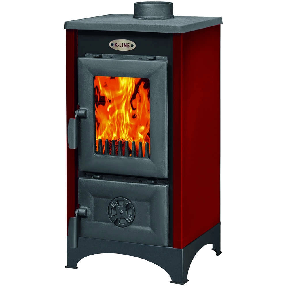 Stufa a Legna K-Line Karusel Mini 7,09 kW Colore: Bordeaux