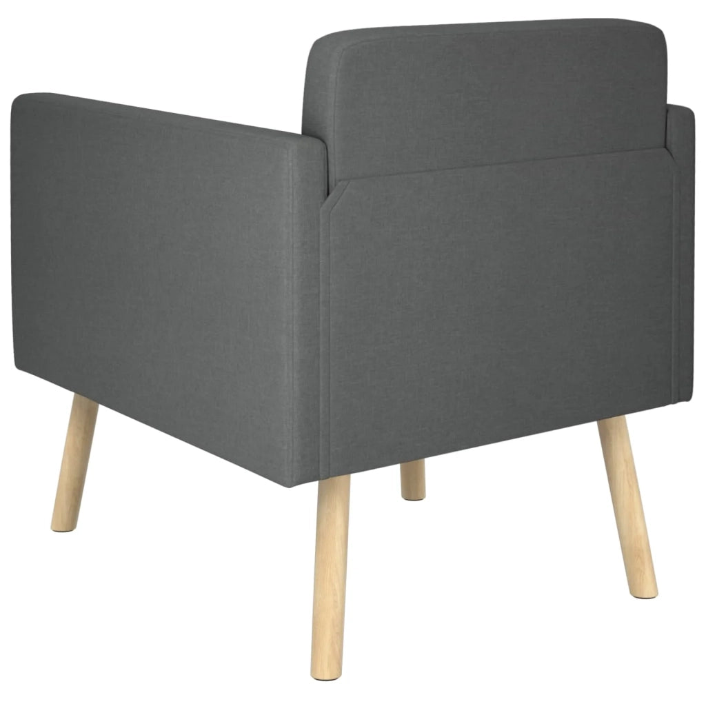 Sedia d'accento Grigio Scuro Tessuto 42044783