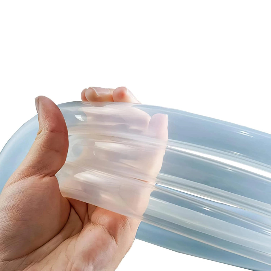 Tubo in silicone trasparente, 3x6 mm, 5 metri, adatto al contatto con alimenti