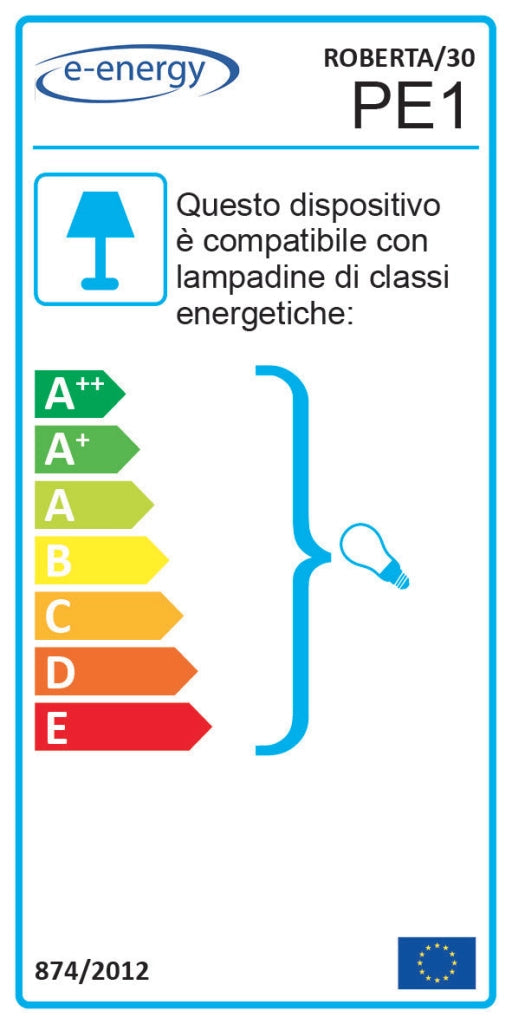 Plafoniera 1xE27 Ganci Cromo Vetro Lastra Decorato Astratto E-Energy Roberta