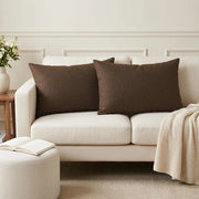 Cuscino con cuscino HEERLEN 2 pz Marrone Tessuto 927369