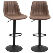 Sgabello da bar ¨C Minimal ¨C marrone, altezza regolabile