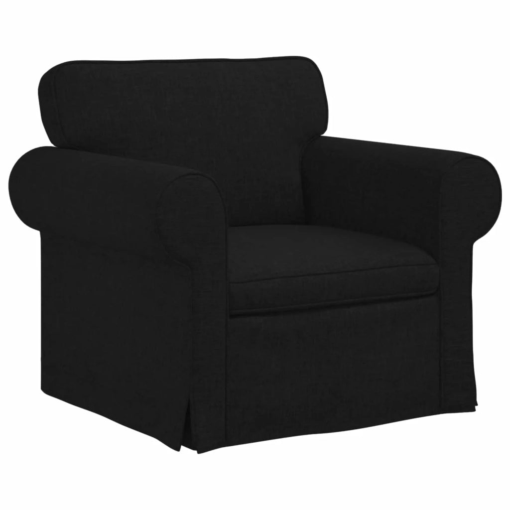 Divano Nero 95 x 82 x 80 cm Tessuto 42024294