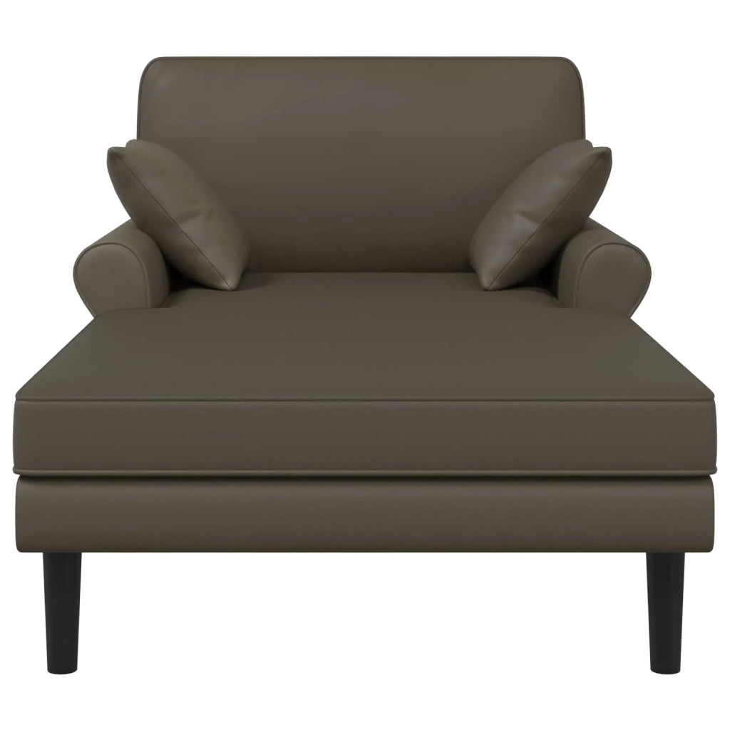 Chaise longue Grigio Similpelle 42048096