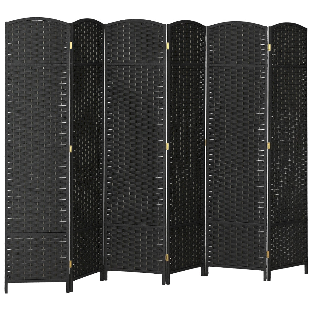 Paravento Pieghevole 6 Ante ¨C Zephmum ¨C Nero 240x170 cm