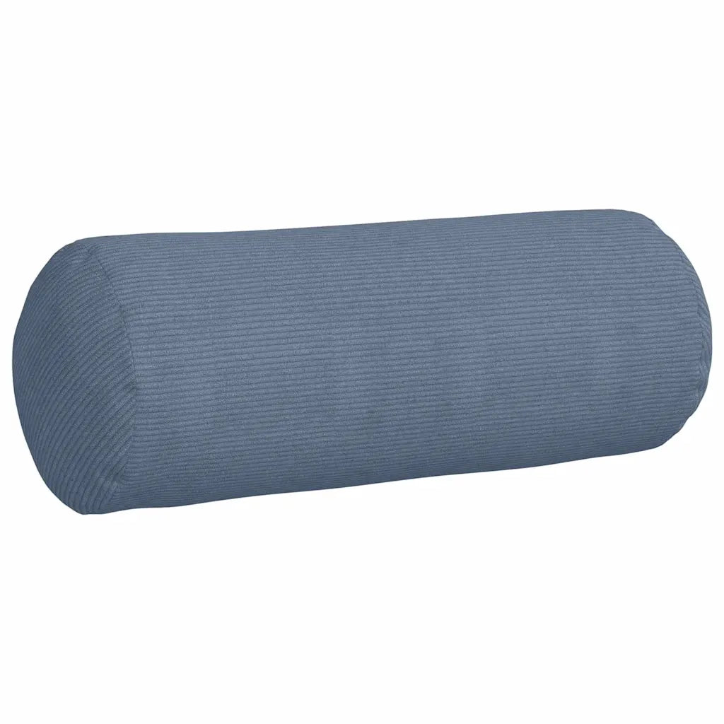 Cuscini a rullo 2 pz | Cuscini per sedie Blu ? 25 x 70 cm Tessuto in Cords
