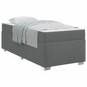 Letto singolo | Letto per adulti | Struttura del letto Grigio scuro 80 x 200 cm Tessuto