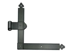 BANDELLE ANGOLARI OCCHIO CENTRALE- - mm.260x30x260h. SX - in ferro verniciato nero - 6 pezzi DIDIEFFE