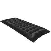 Letto da Campeggio Pieghevole Portatile con Cinghie Antiscivolo ¨C Minimal ¨C Nero