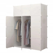 Armadio Bianco 111x47x147 cm Spazioso e Capiente
