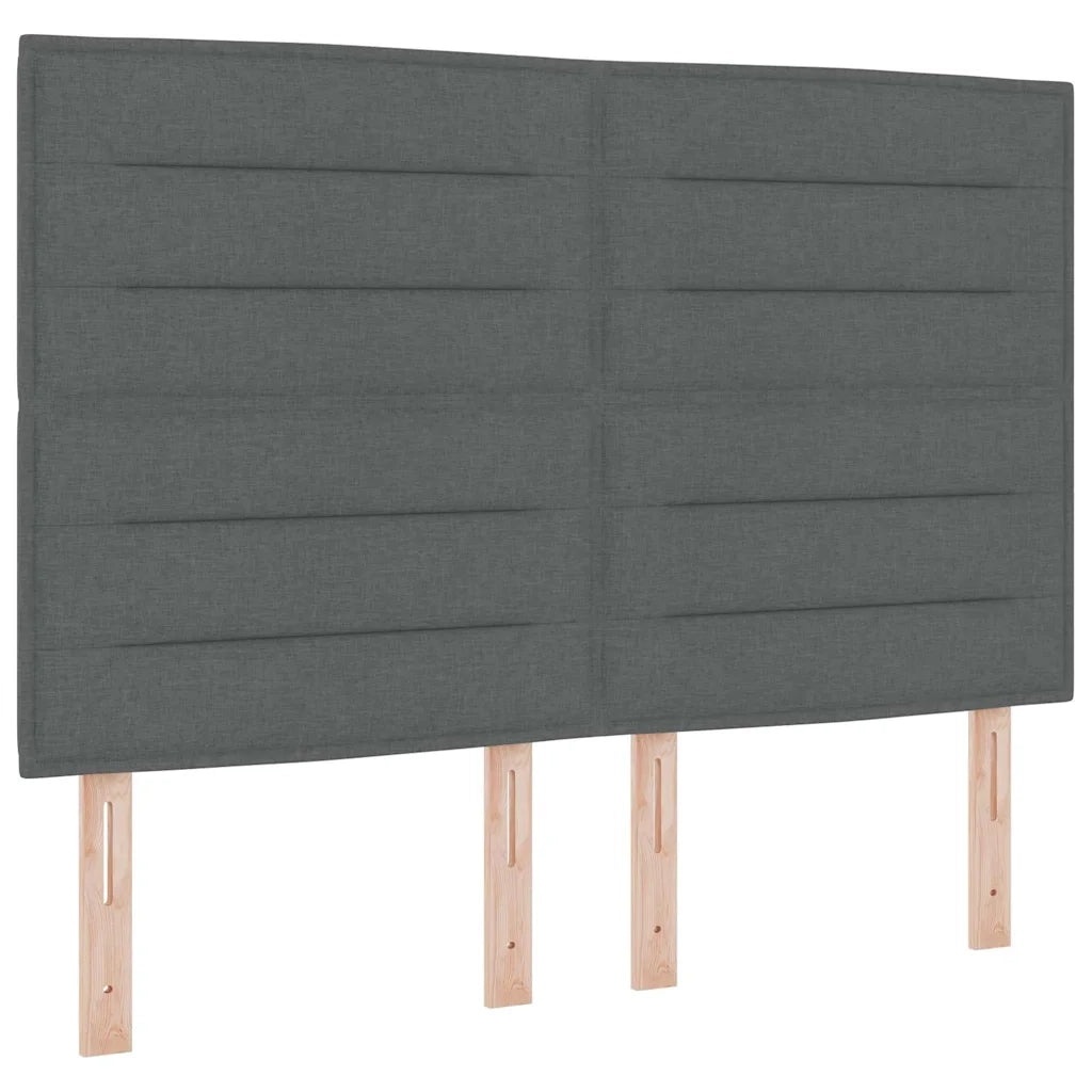 Testiera | Testata Grigio scuro 160 cm Tessuto