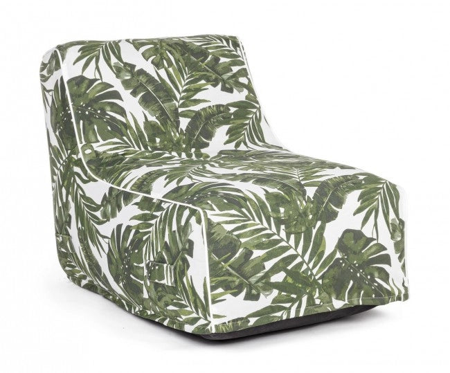 Chaise Longue Gonfiabile Poliestere Multicolore Boho da Esterno - ENCHANT