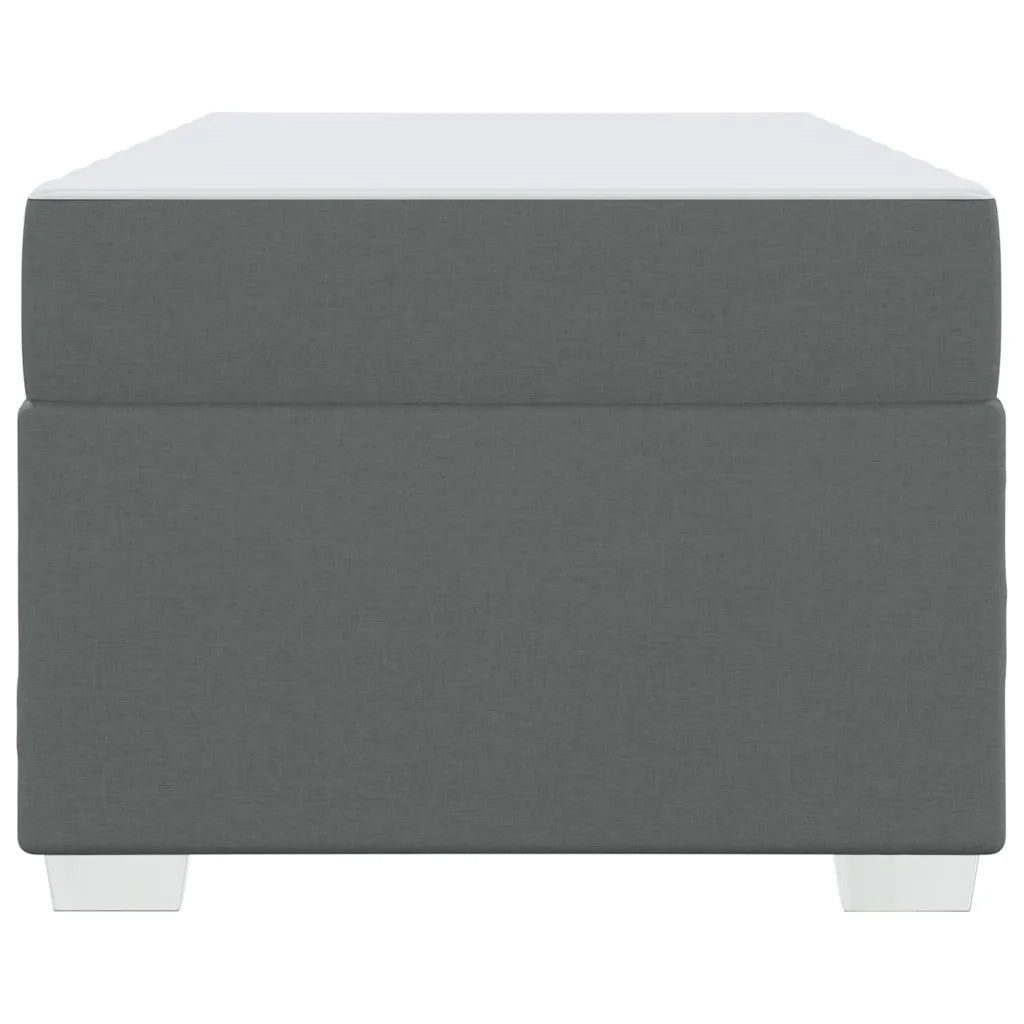 Letto singolo | Letto per adulti | Struttura del letto Grigio scuro 80 x 200 cm Tessuto