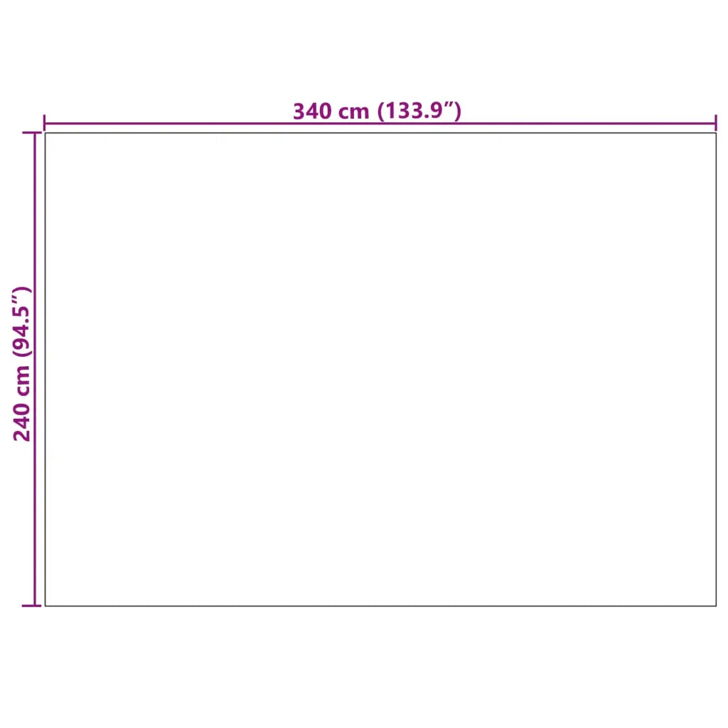 Tappeti per area PALMERAS Antracite 340 x 240 cm Poliestere 42022615