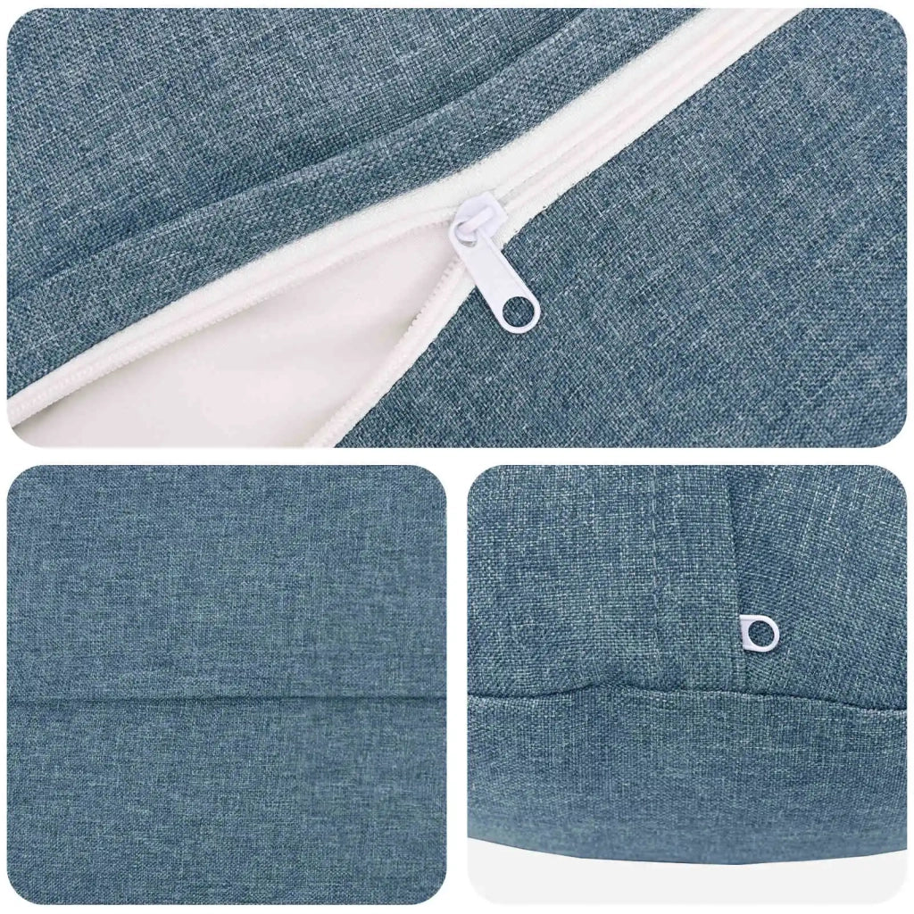 Cuscino con cuscino HEERLEN 2 pz Blu jeans Tessuto 929009