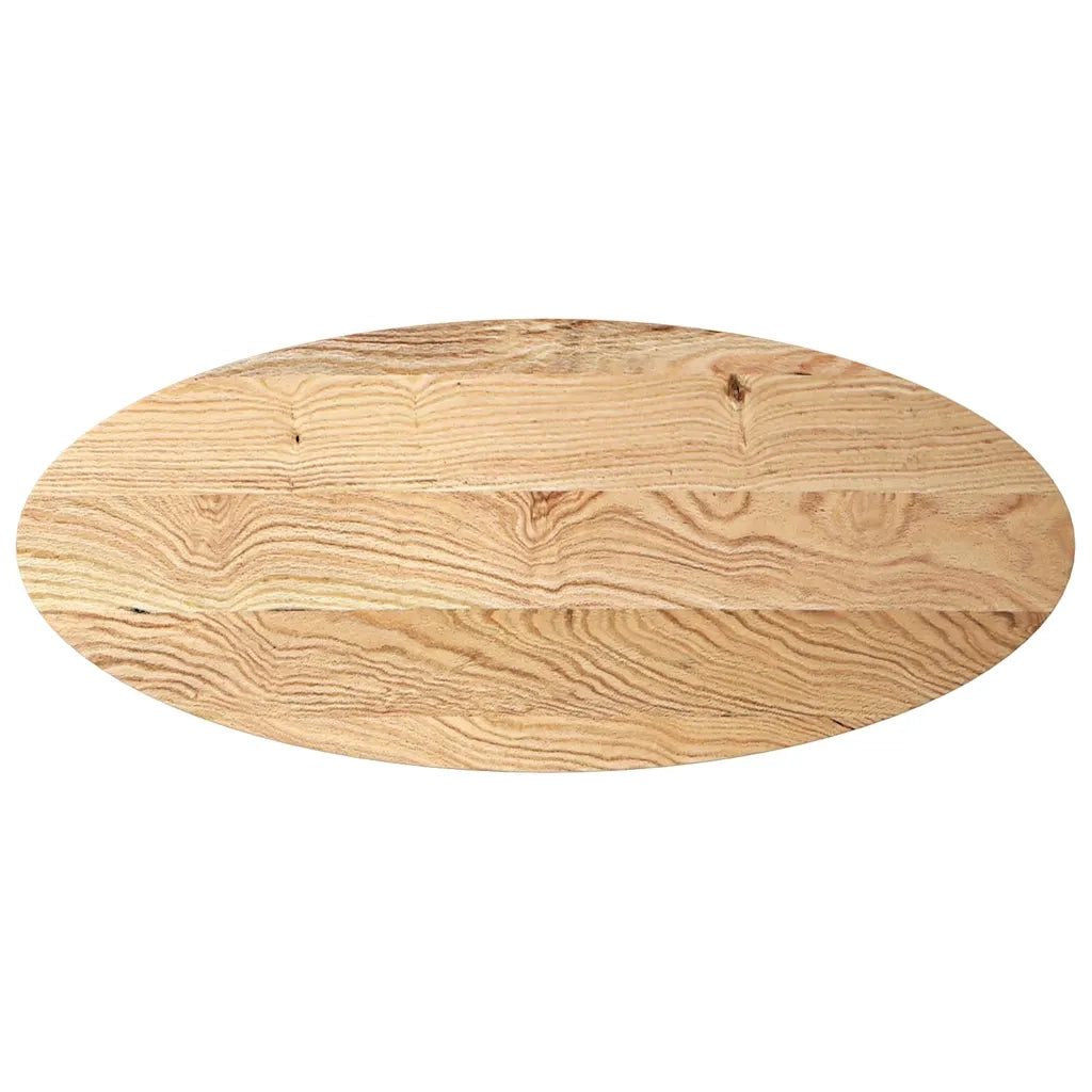 Dessus de table 140x60x4 cm bois de chêne massif ovale