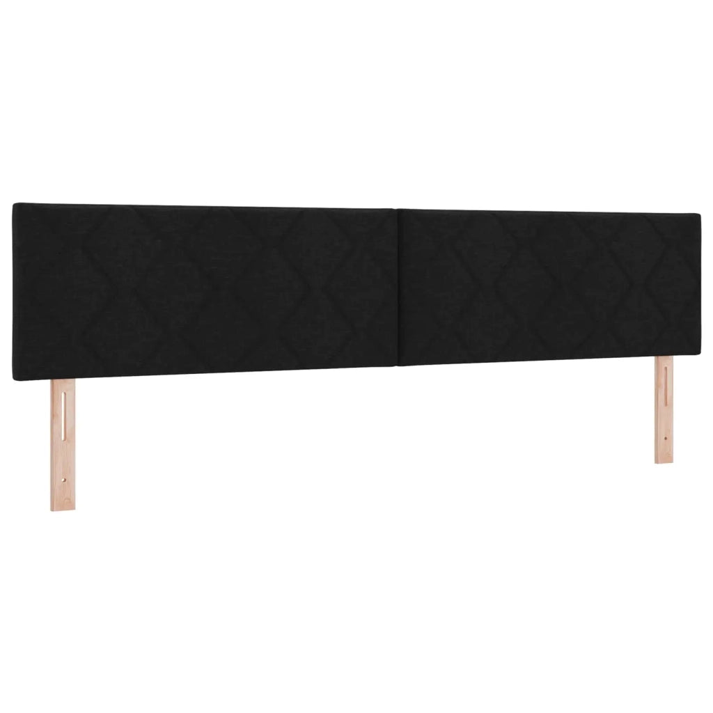 Testiera | Testata LED Nero 200 cm Tessuto